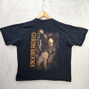 Garth Brooks Shirt XXL Los Angeles Firefighters Concert Country Music Y2K 2008